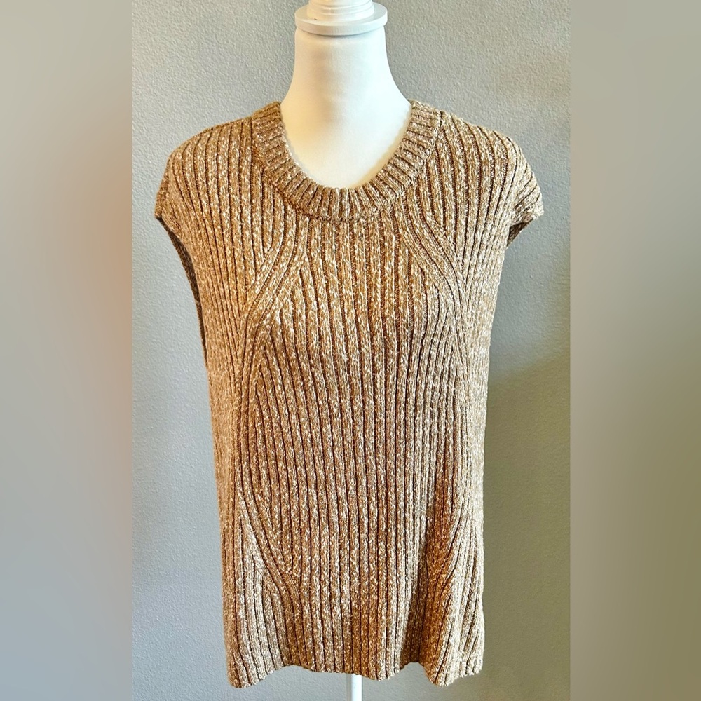 Loft Sleeveless Lightweight Ribbed Sweater NWOT Sz XL
